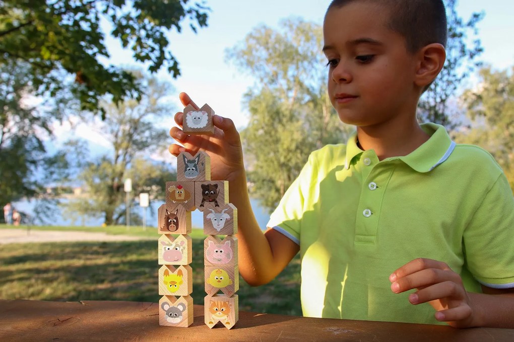 Milaniwood - Gioco equilibristo in legno - Animali fattoria