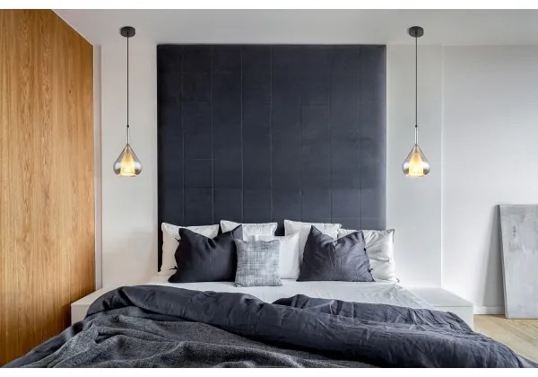 Globo 15542 - Lampadario a sospensione con filo GEEKY 1xE27/60W/230V diametro 20 cm nero