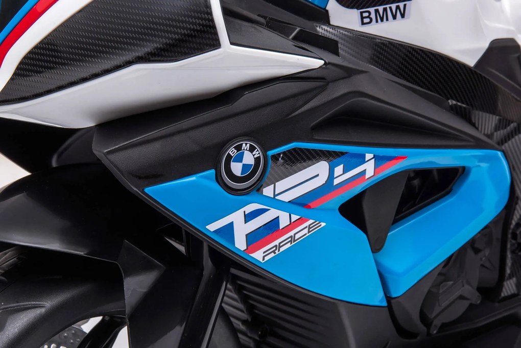 Moto Elettrica per Bambini 12V con Licenza BMW HP4 Sport 3R Blu...