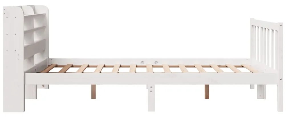 Letto senza materasso bianco 120x200 cm legno massello di pino