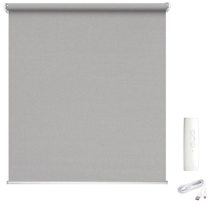 Tenda a rullo motorizzata screen MADECO Screen Eroll grigio 204 x 250 cm