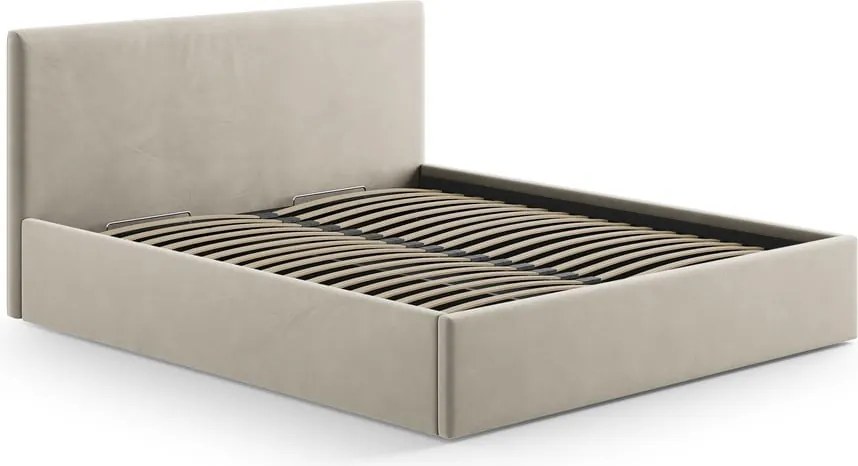 Testiera beige in imbottito 150,5x100 cm Remo – Micadoni