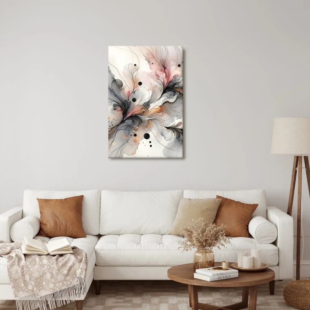 Quadro su tela – Dinamica in toni delicati