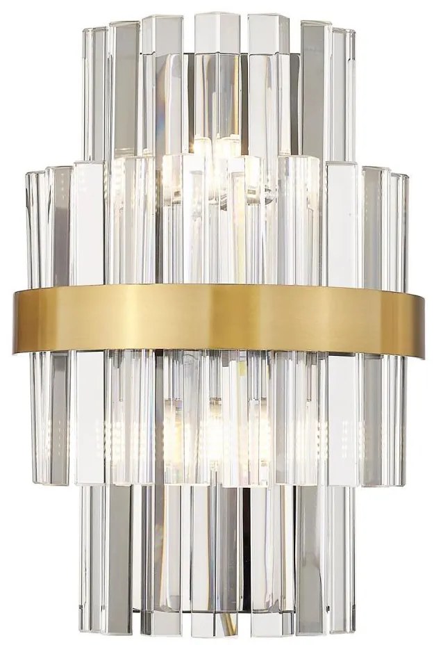 Zuma Line W0567-02A-B52G - Applique CONSTANTINOPLE 2xG9/28W/230V oro