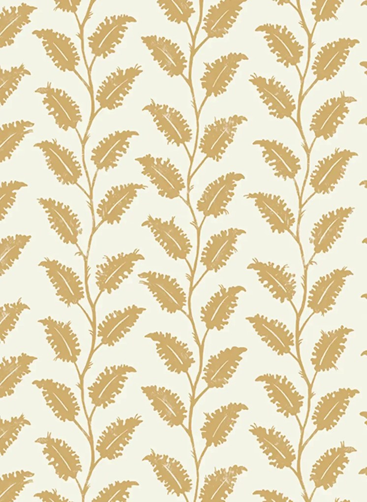 Josephine Munsey Tapete Leaf Wiggle - Smith Yellow/ Skirting White