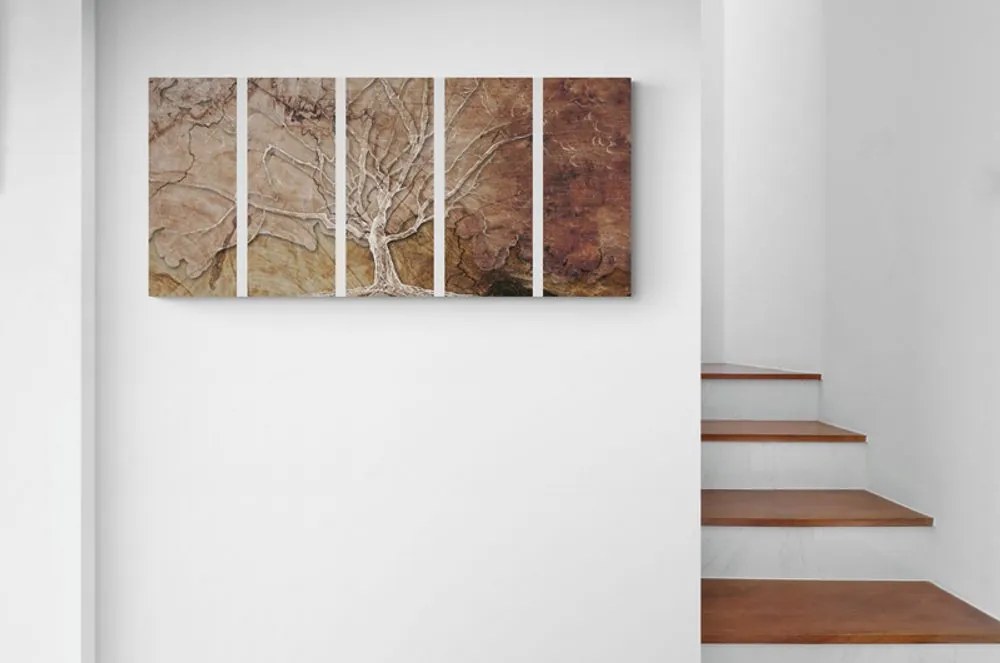 Quadri 5 pezzi – Corona dell'albero