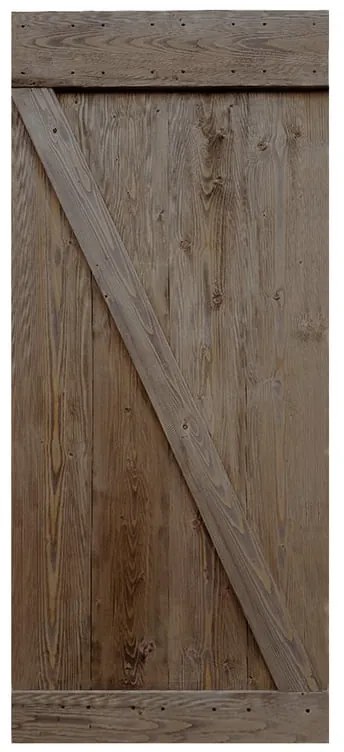 Anta per porta scorrevole Horse in legno massello ebano L 96 x H 215 cm reversibile
