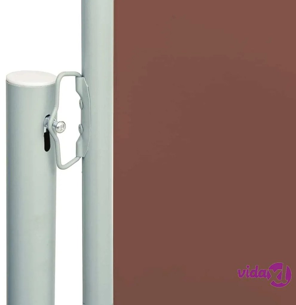 vidaXL Tenda Laterale Retrattile per Patio 140x600 cm Marrone