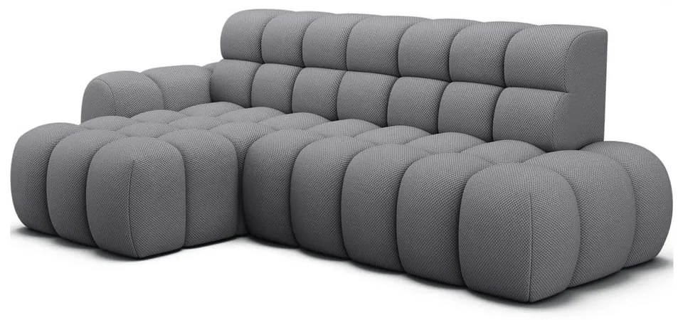 Divano angolare grigio allungabile (con penisola a sinistra/con chaise lounge) Ceedro – ELTAP