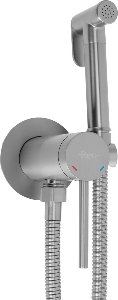 Rubinetto bidet Rea Foss Clif Brush Nickel