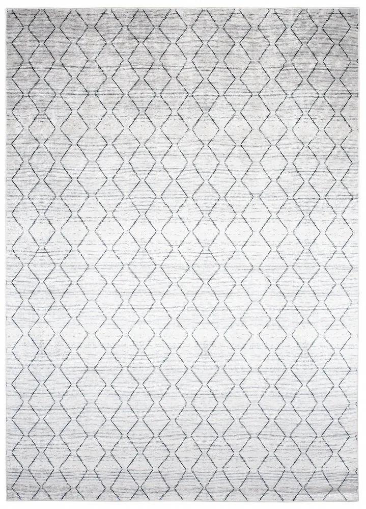 Tappeto moderno grigio chiaro con un motivo semplice Larghezza: 80 cm | Lunghezza: 150 cm