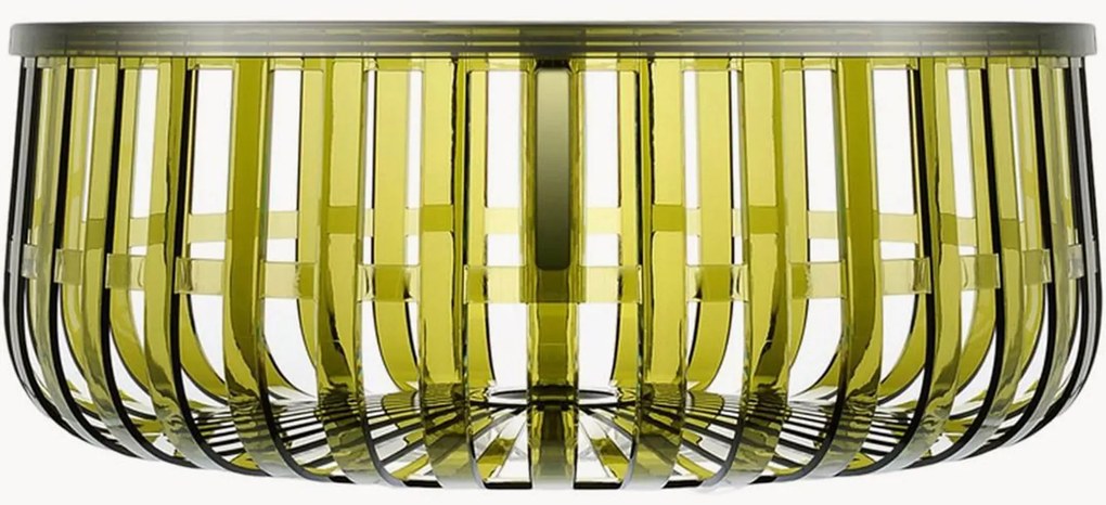 Tavolino rotondo con vano contenitore Panier