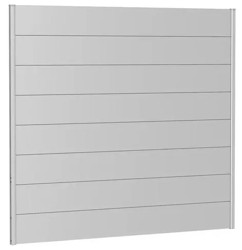 Frangivista in acciaio argento metallizzato 80 x 91 cm,spessore 1 mm