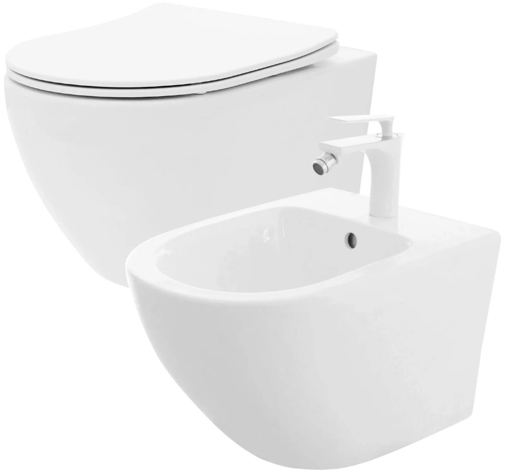 Vaso WC Carlo Flat Mini Rimless + Carlo Mini