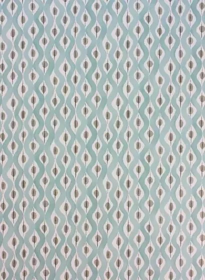 Nina Campbell Carta da parati Beau Rivage - Duck Egg/ Taupe