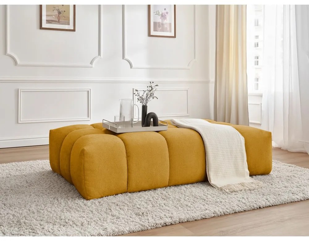 Poggiapiedi giallo ocra Everest - Bobochic Paris