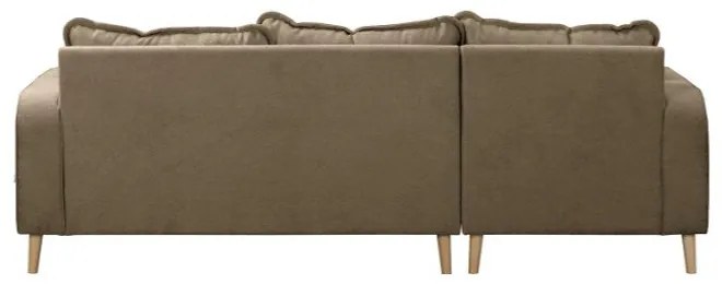 Divano angolare marrone chiaro (angolo sinistro) Beata - Ropez