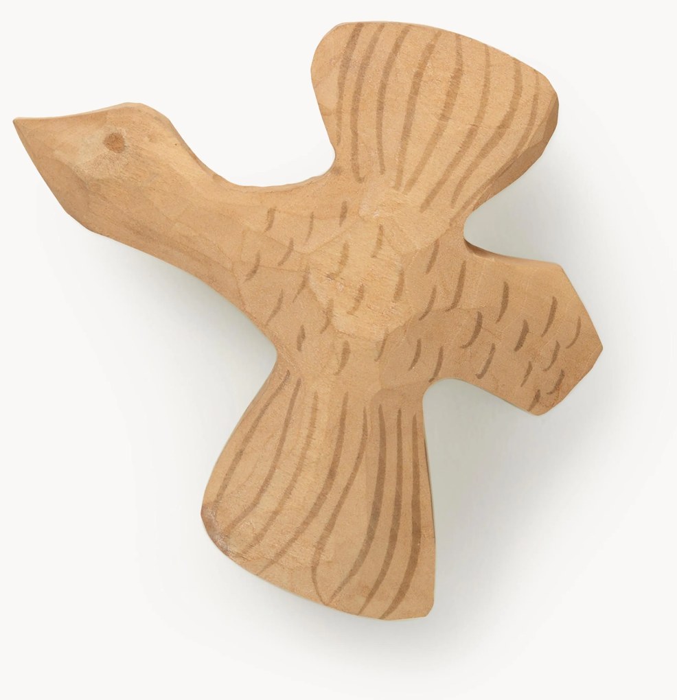 Gancio da parete fatto a mano in legno di pioppo Billie Bird