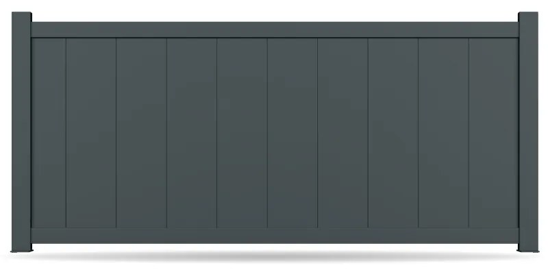 Recinzione, alluminio, modello Bergamo, Antracite, 500 x 500 mm, configura individualmente
