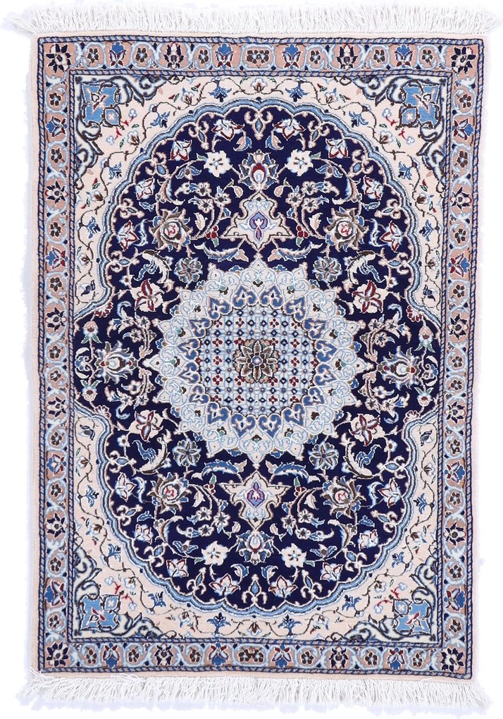 Nain Tappeto 90 x 130 (Iran) Annodato A Mano