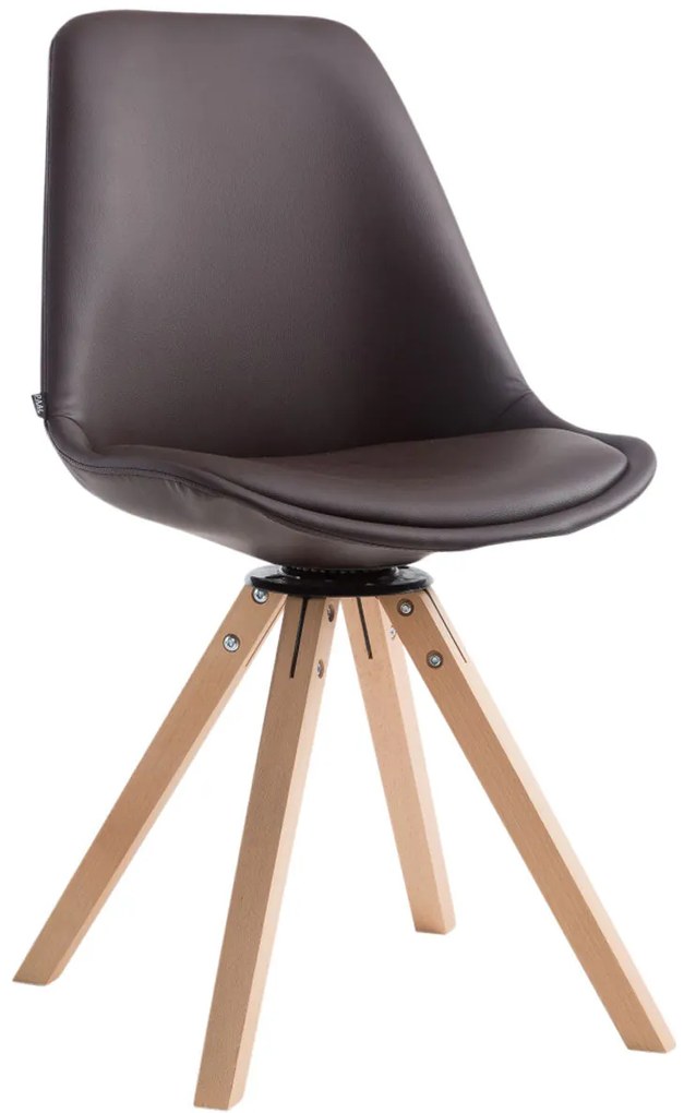 Sedia Girevole Calais Square Con Design Moderno Ed Elegante / Natura / Braun