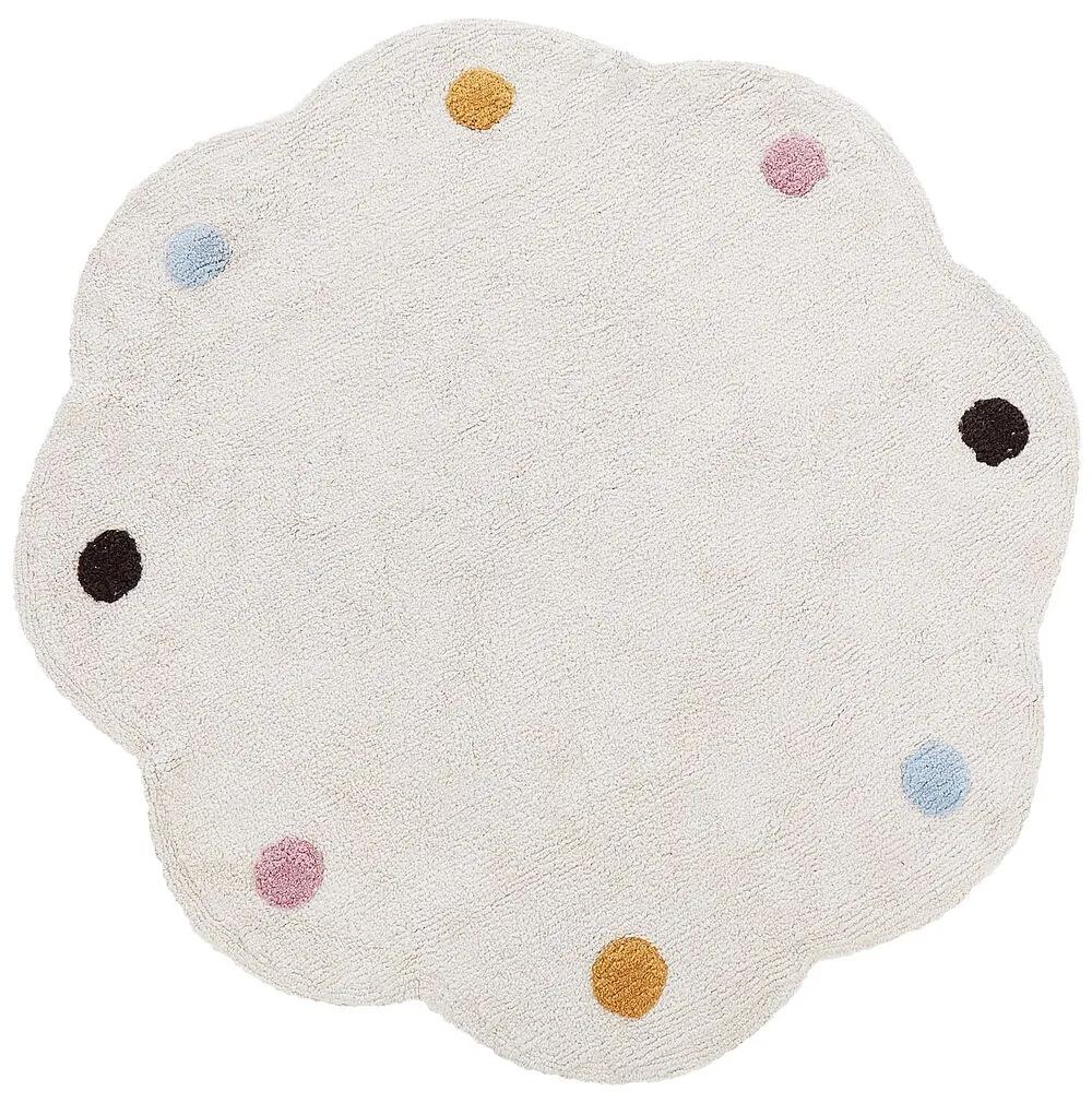 Tappeto per bambini cotone beige ⌀ 120 cm DUREVI Beliani
