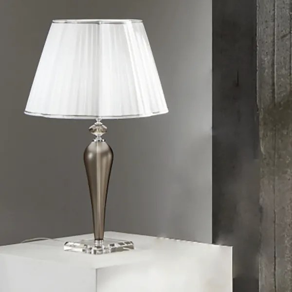 Lampada da tavolo 40x69 cm DEBUSSY luci in vetro lavorato a mano Fumč