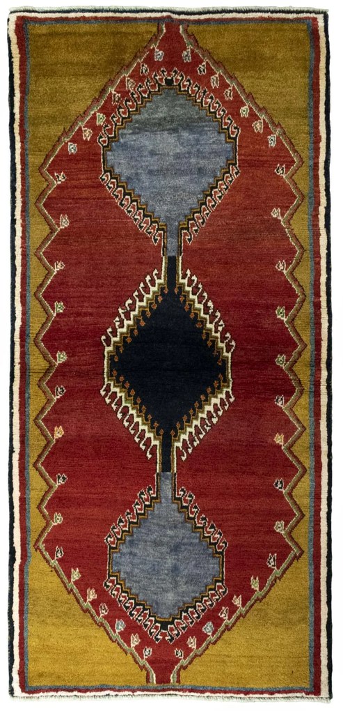Gabbeh Tappeto persiano 210 x 100 Rosso (Iran) Annodato A Mano
