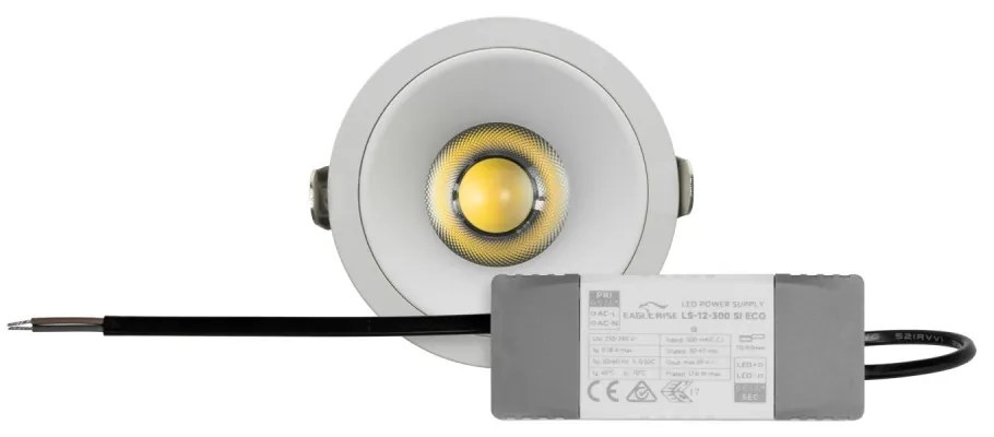 Faro LED Incasso 12W Foro Ø75mm IP65 CCT BRIDGELUX LED Bianco Variabile Colore Bianco Variabile CCT