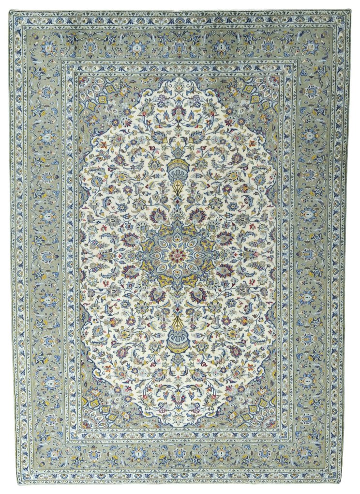 Kashan Tappeto persiano 300x210 Beige (Iran) Annodato A Mano