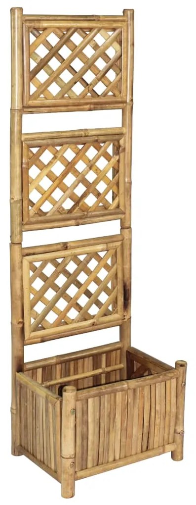 Letto Rialzato Da Giardino Con Graticcio İn Bambù 40 Cm /