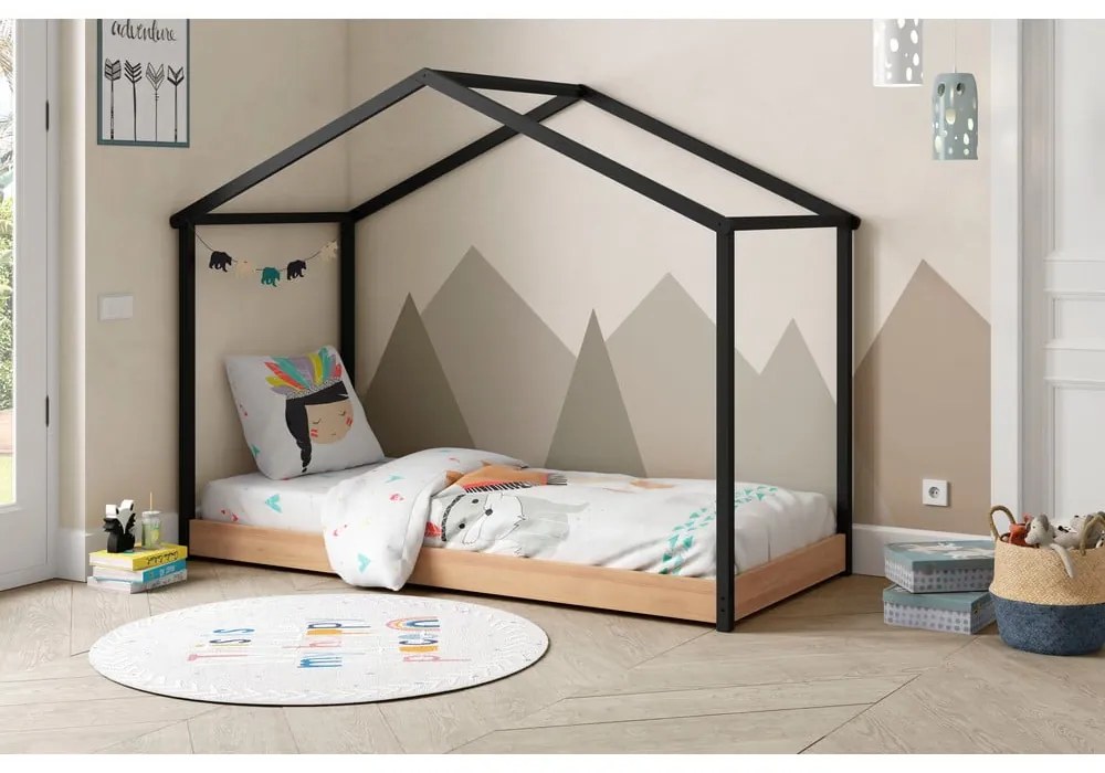 Letto per bambini grigio antracite 90 x 190 cm Arthur - Marckeric