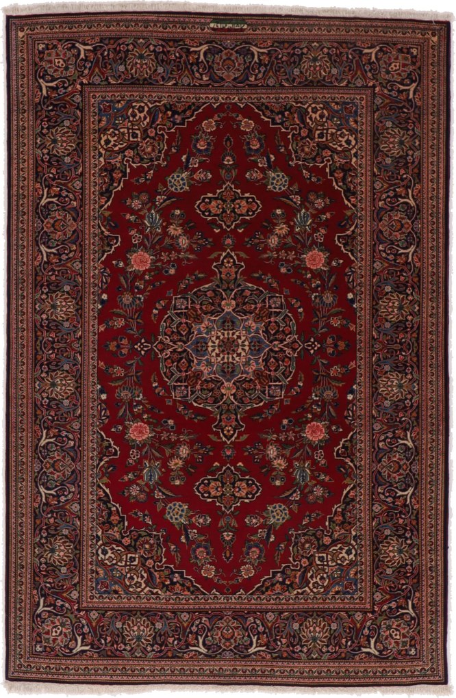Kashan Tappeto 130 x 200 (Iran) Annodato A Mano
