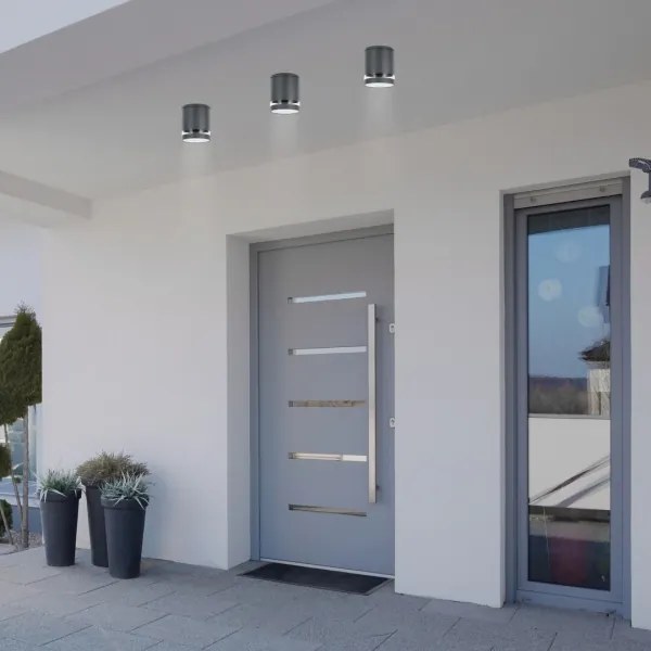 Rabalux 7817 - Faretto da esterno ZOMBOR 1xGU10/35W/230V tondo IP54