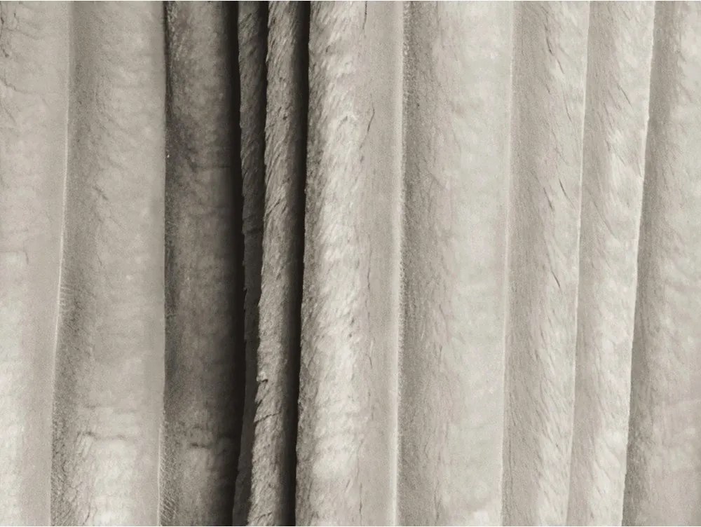 Divano marrone chiaro allungabile/con contenitore con rivestimento in velluto a coste 266 cm Kini – Makamii