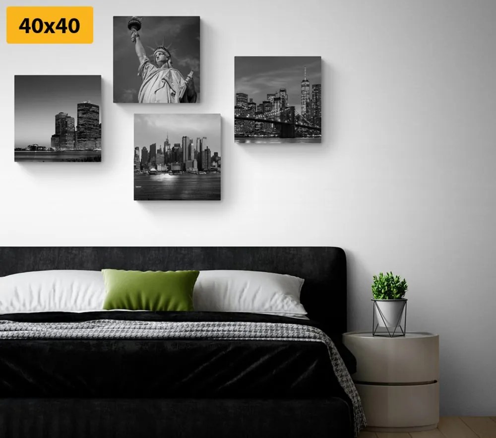 Set di quadri – New York in bianco e nero