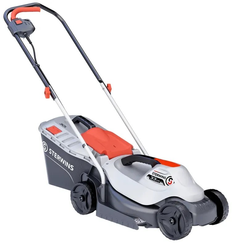 Tagliaerba elettrico velocità non regolabile (trainato a comando) STERWINS ELM1-33P4 1400 W L 33 cm