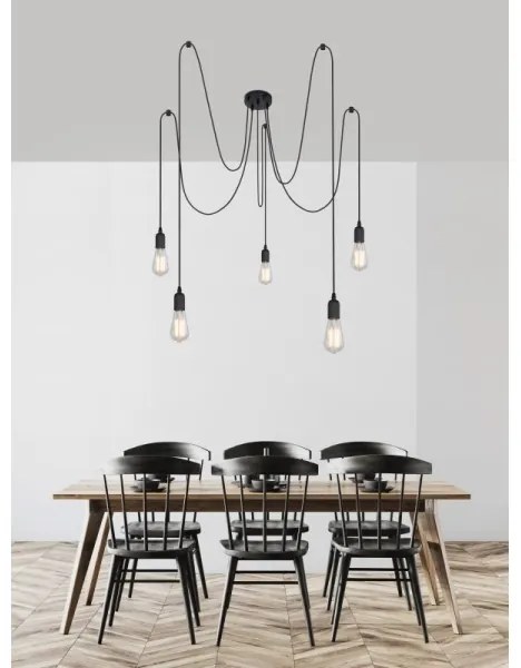 Globo A110-5 - Illuminazione a sospensione MARACANA 5xE27/60W/230V