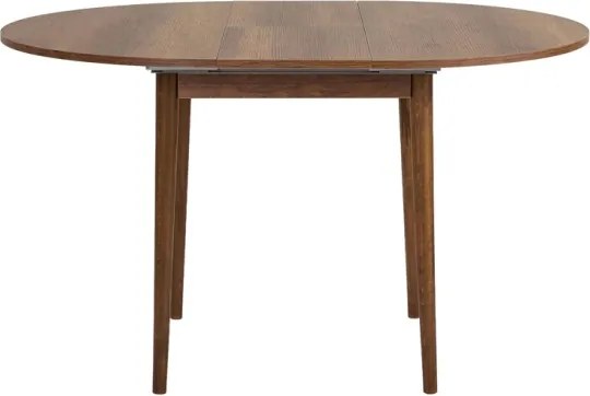 Tavolo Tondo Da Pranzo Allungabile 100-130 Cm Da Interno Viona Noce Scuro