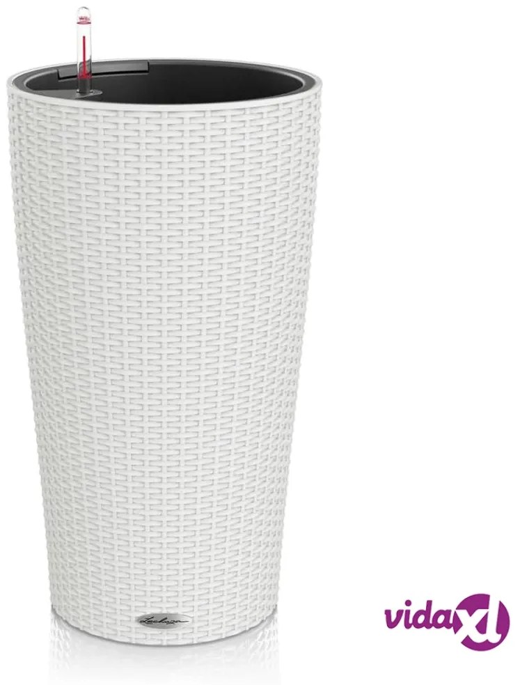 LECHUZA Fioriera CILINDRO Cottage 23 ALL-IN-ONE Diametro 23 cm Bianca