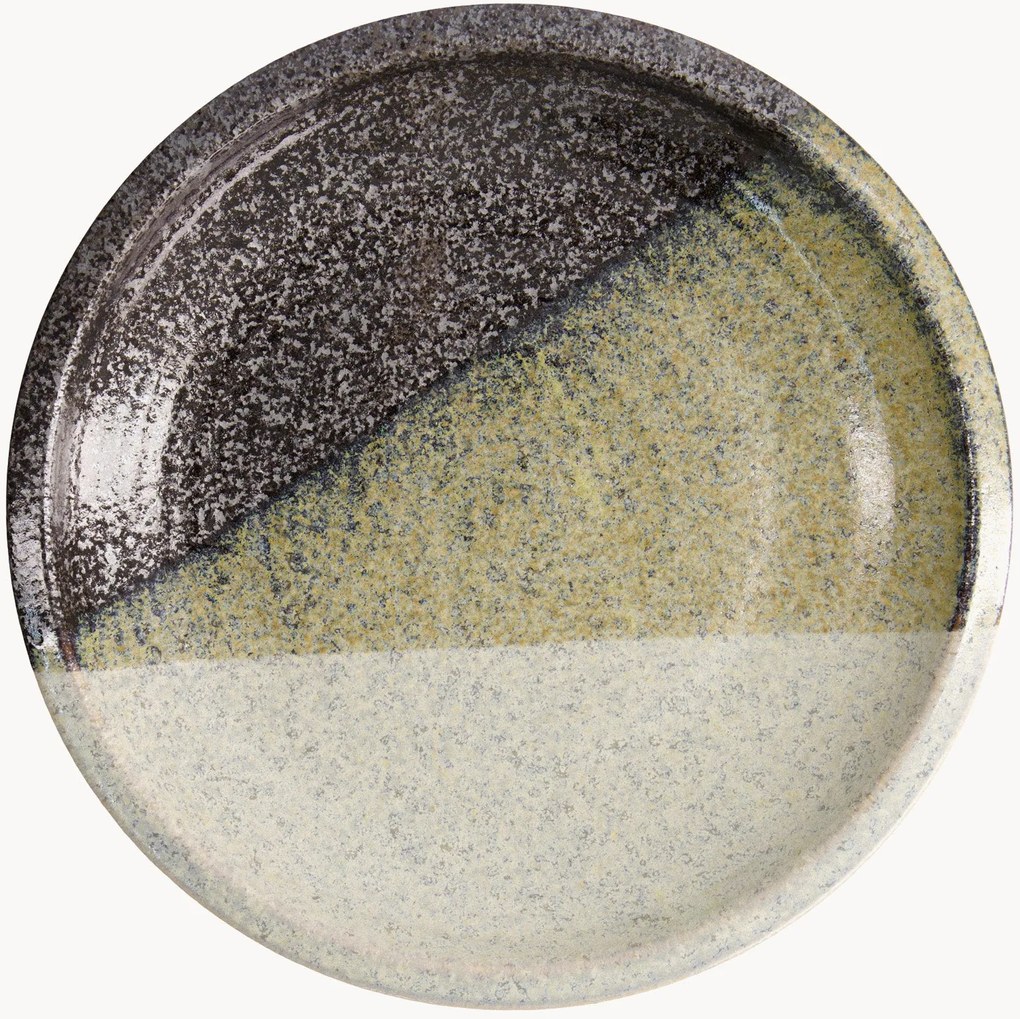 Set di 4 piatti piani in gres Oboro Yamakage