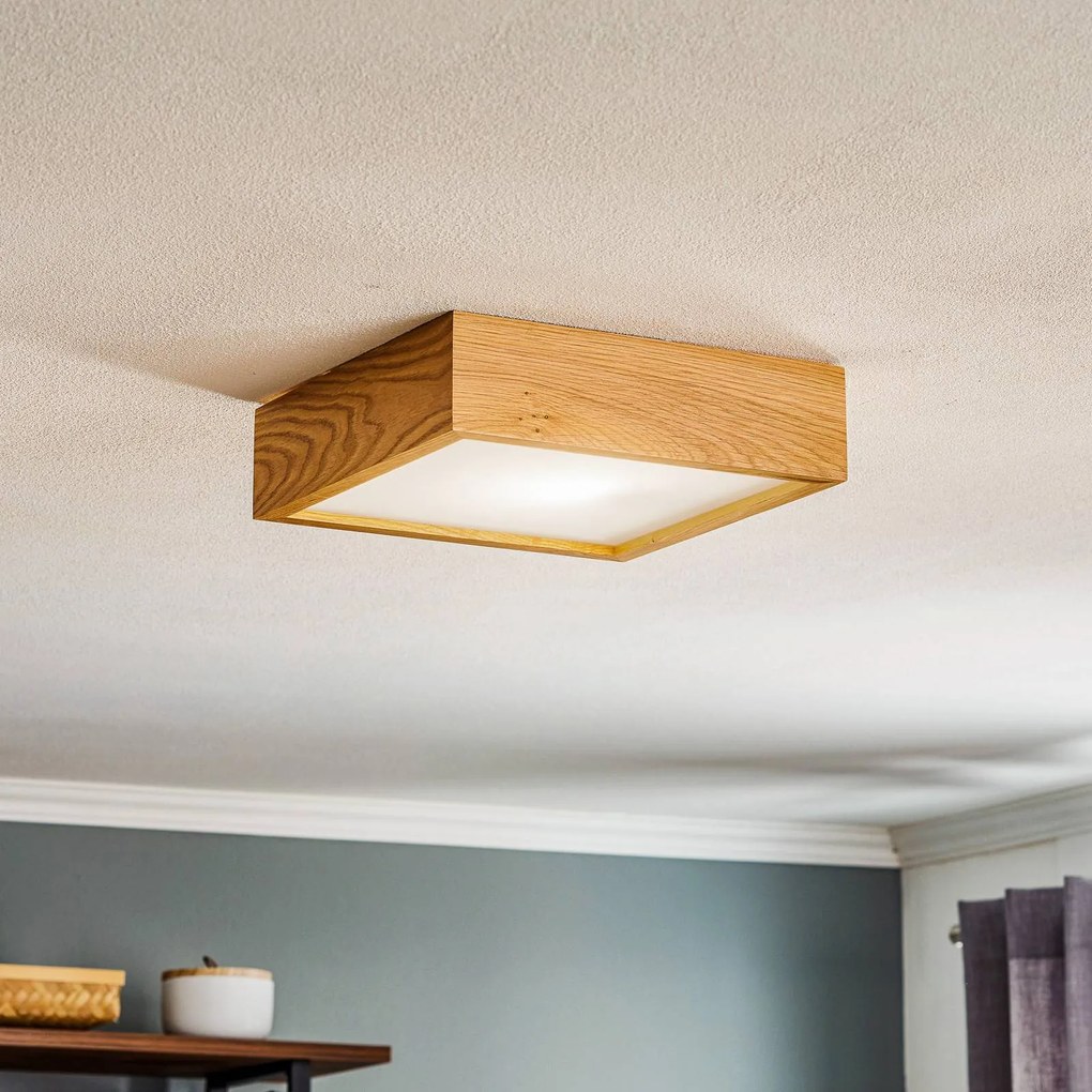 Envostar Kerio plafoniera 27,5x27,5cm rovere chiaro