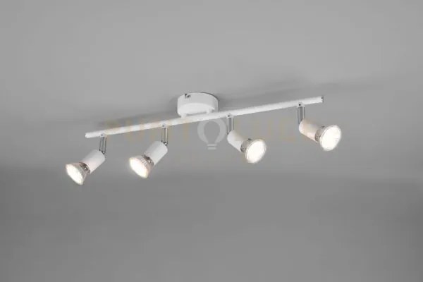Paris senza lampadina barra 4 luci bianco attacco gu10 l. 50cm