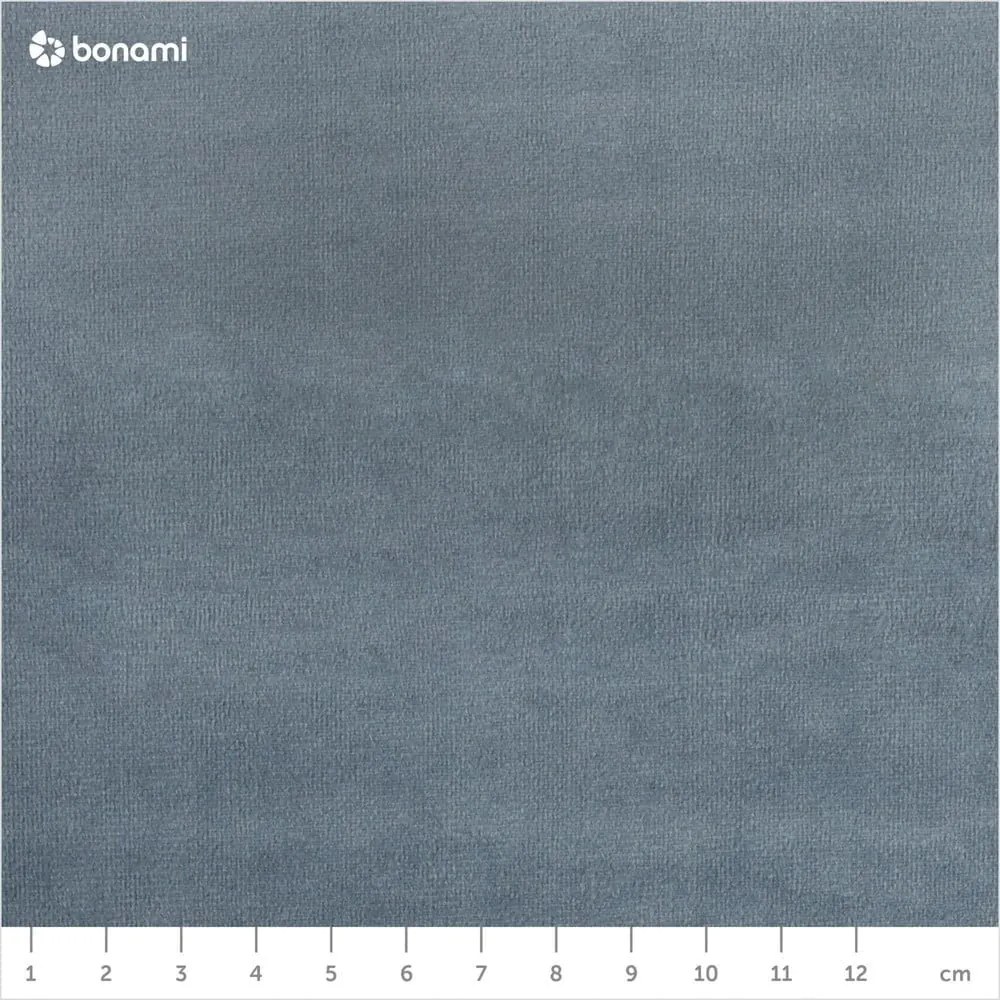 Letto matrimoniale imbottito azzurro con contenitore con griglia 180x200 cm Bali - Cosmopolitan Design