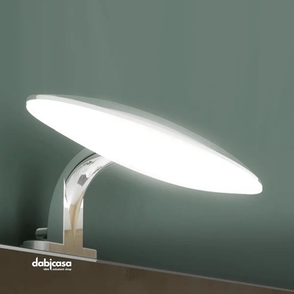 Lampada Led In Abs Per Specchio Da Bagno Filo,Bisellato E Su Pannello L 20 Cm