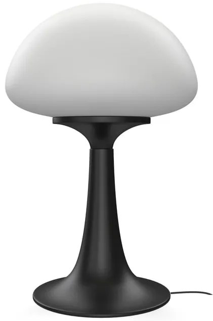 Lampada da tavolo LED Kinoko touch nero, luce calda 540 LUMEN, INSPIRE