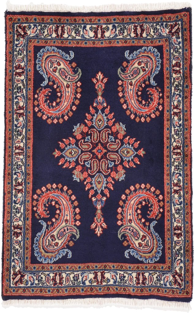 Kashan Tappeto 70x100 (Iran) Annodato A Mano