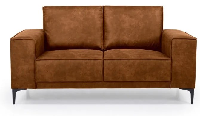 Divano in similpelle marrone cognac 164 cm Copenhagen - Scandic
