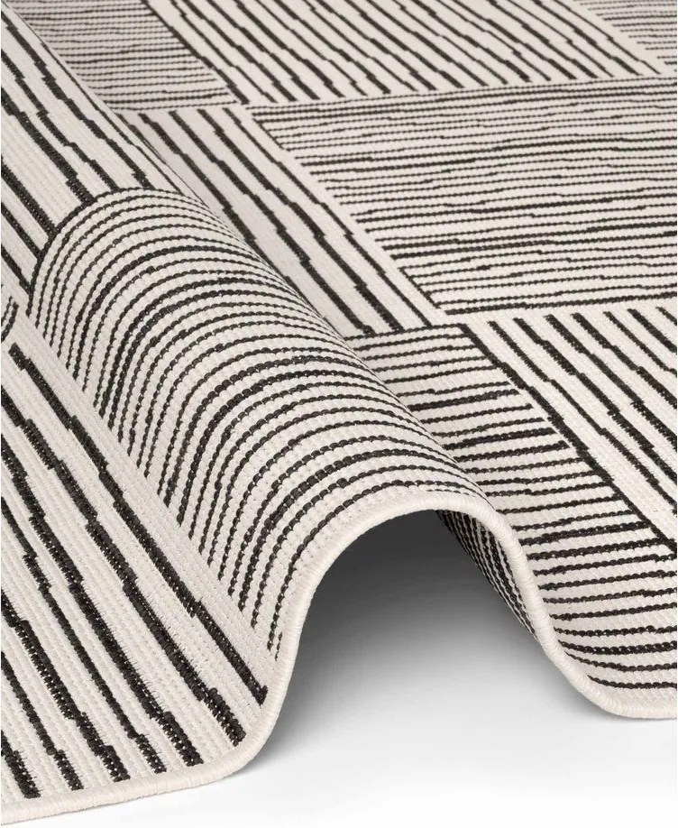 Tappeto da interno/esterno nero/color crema 160x230 cm Haringey Nightingale – Ted Baker