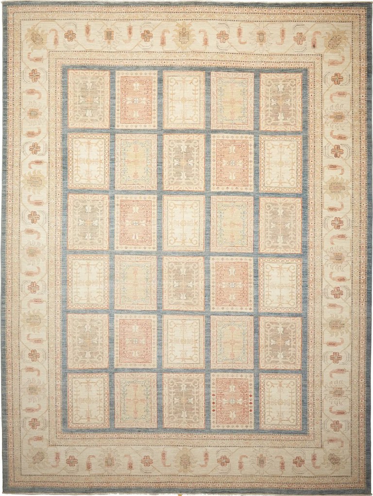Bakhtiar Tappeto orientale 300 x 390 Beige (Pakistan) Annodato A Mano